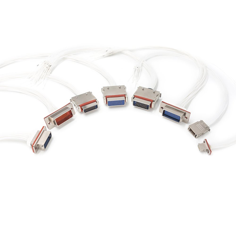 MIL-DTL-83513 Micro-D J30J J36A Series J14B J14G J14A J14B J14C J14F Aviation Rectangular Connector With Customized Cable