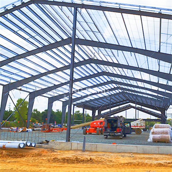 Insulated Prefab Building For Private Airplane Hangars / Aircraft Welding Steel Structure Kit