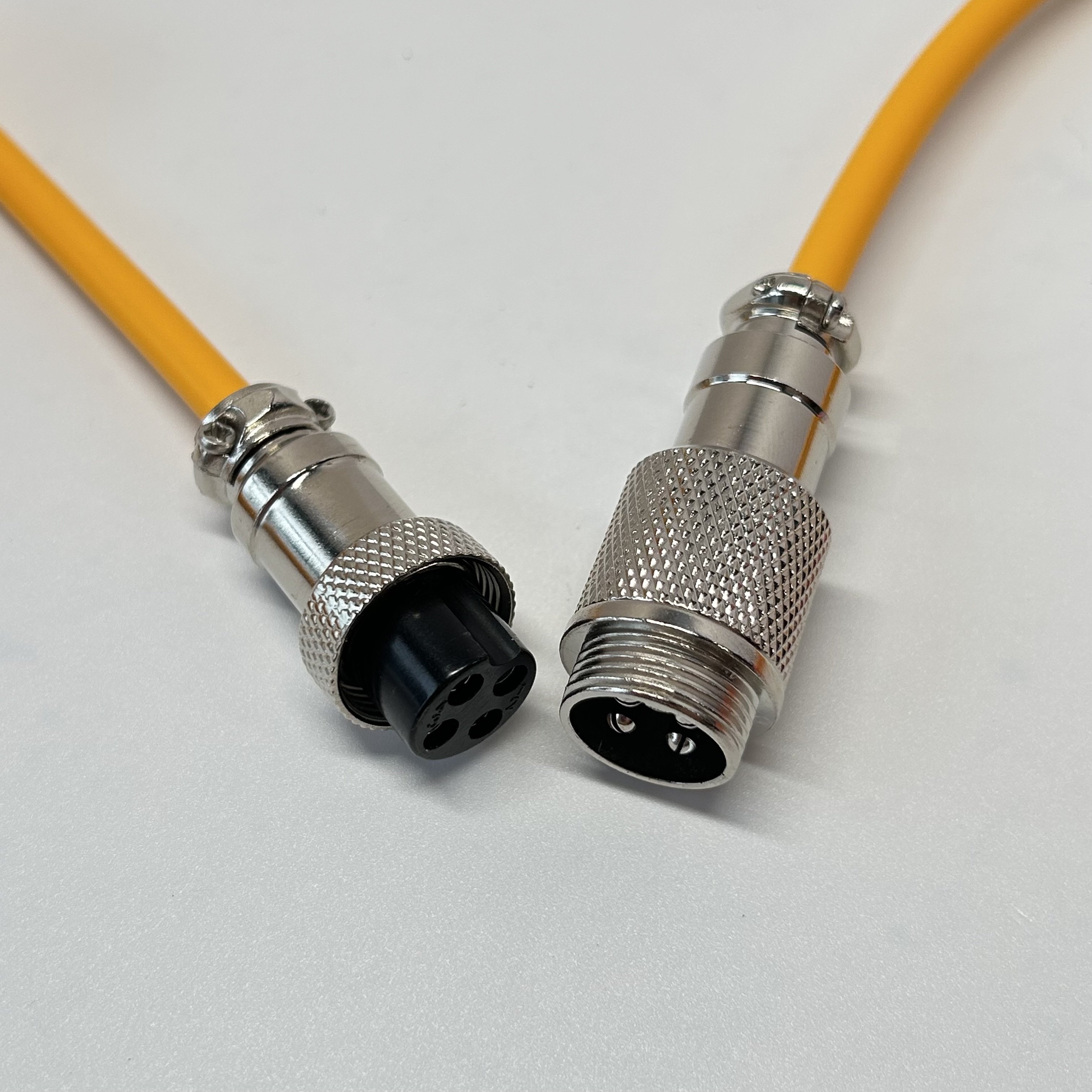 BSUN Durable Custom Customize Yellow Type c Spring Spiral Usb Cable Mechanical Keyboard Coiled Cable Keyboard