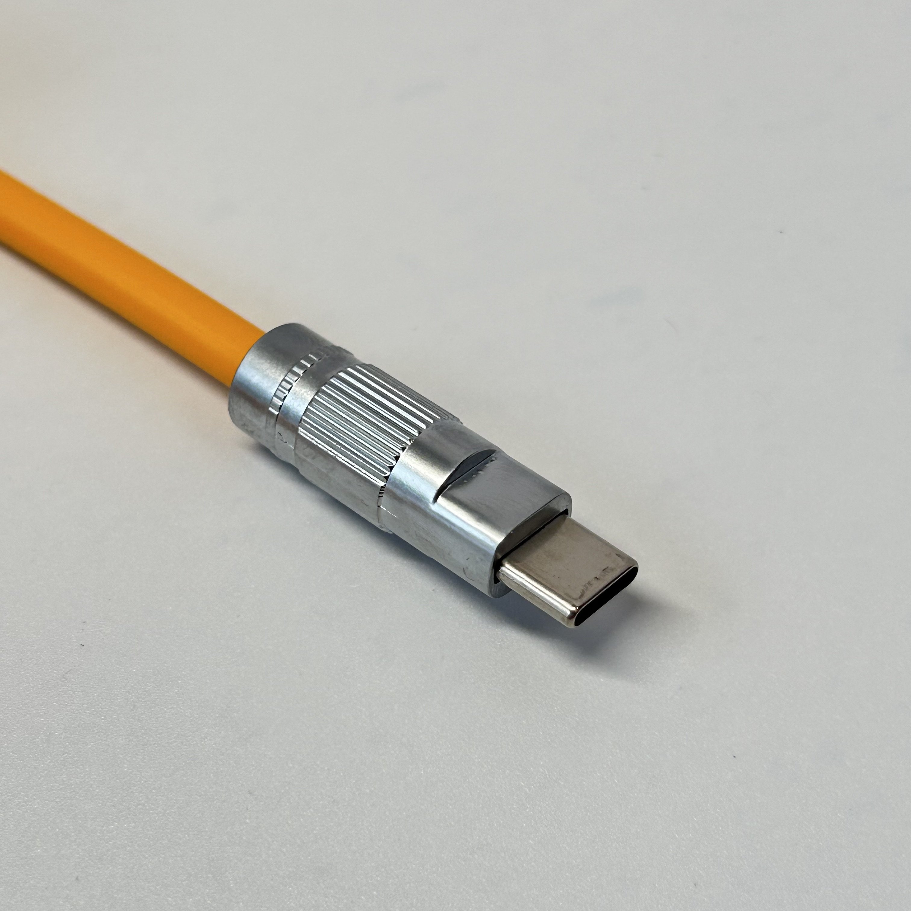 BSUN Durable Custom Customize Yellow Type c Spring Spiral Usb Cable Mechanical Keyboard Coiled Cable Keyboard