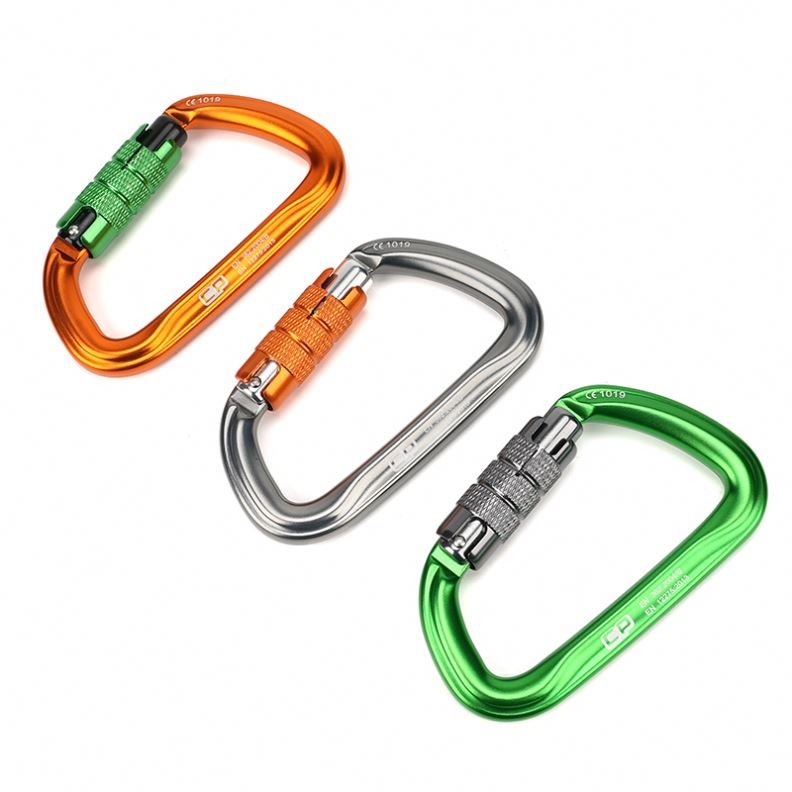 Heavy Duty 35KN Alloy 7075 Lock Carabiner Tool Clip Multipurpose Swivel Auto Locking Hook Carabiner for Climbing