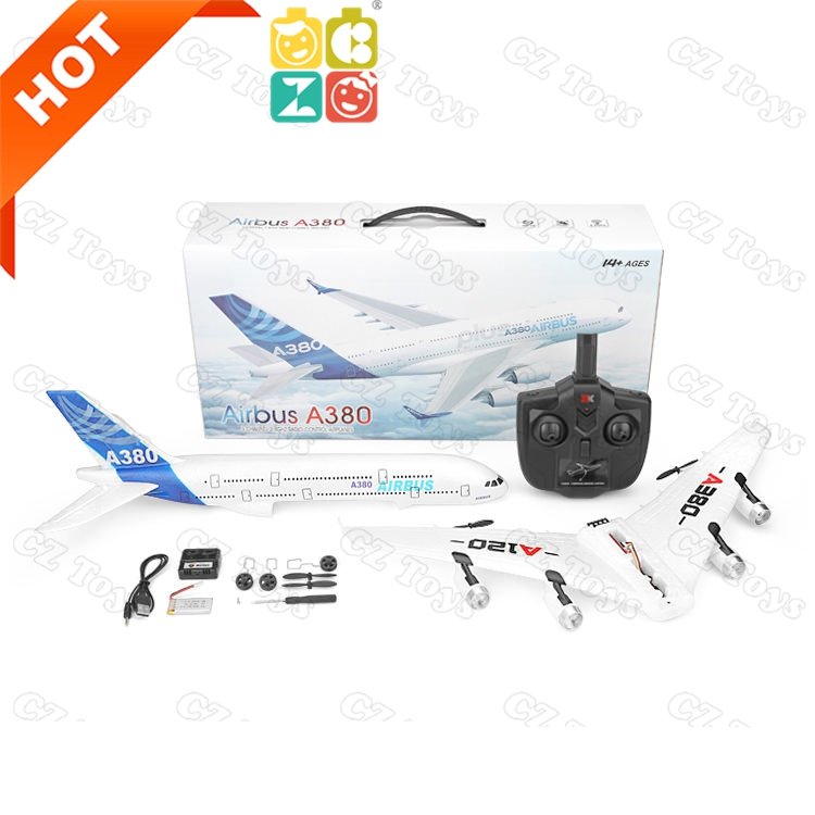 2.4G Remote Control Model Helicopter Durable Styrofoam Airplane RC Aircraft Plane for Kids Boys Girls Beginner A380