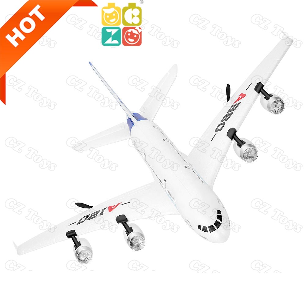 2.4G Remote Control Model Helicopter Durable Styrofoam Airplane RC Aircraft Plane for Kids Boys Girls Beginner A380