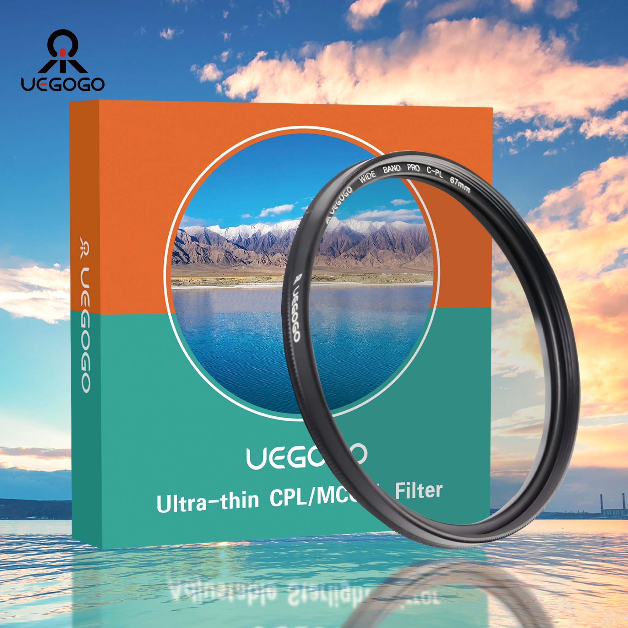 UEGOGO Polarizer Filter Ultra-slim Glass Circular Polarizer Camera Lens Filter