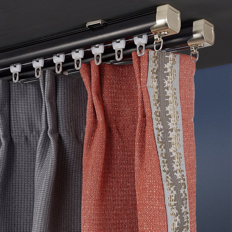 Good Quality Factory Double Curtain Poles Tracks Accessories Metal for Living Room