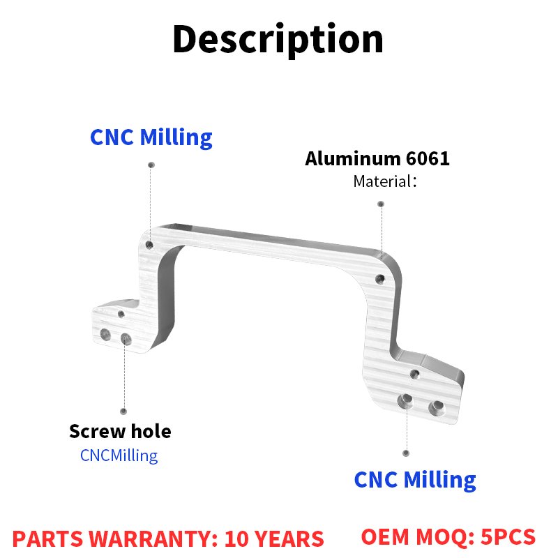 High Precision Aluminum Aviation Accessories Handle Cnc Machining Parts for Automation Parts