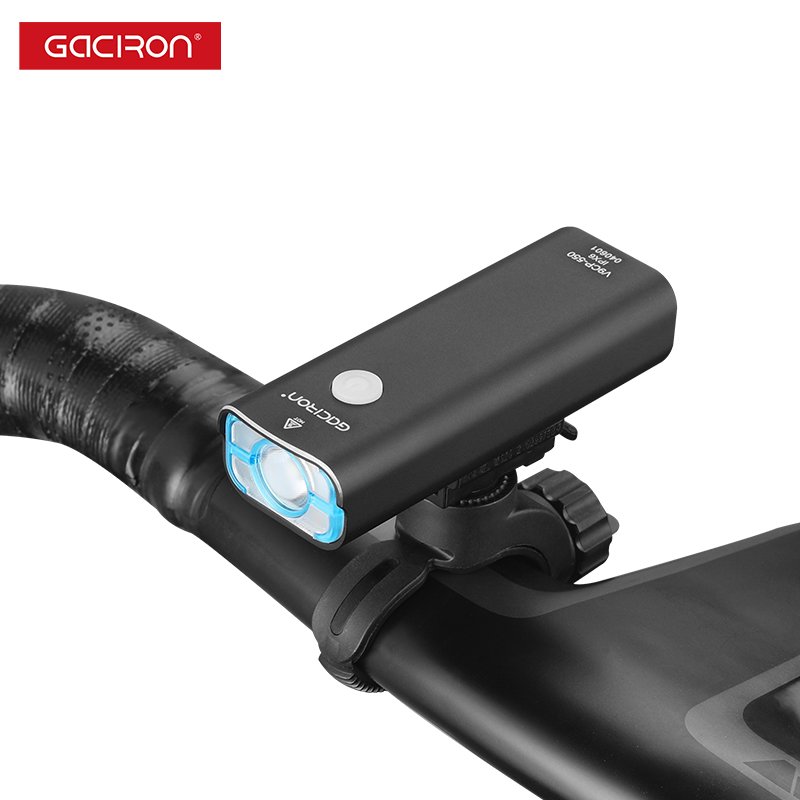 Caciron Customized Professional Cycle Accessories 550Lumen IPX6 Type-C Rechargeable Handle Bar Light Bicycle Lights for Sale
