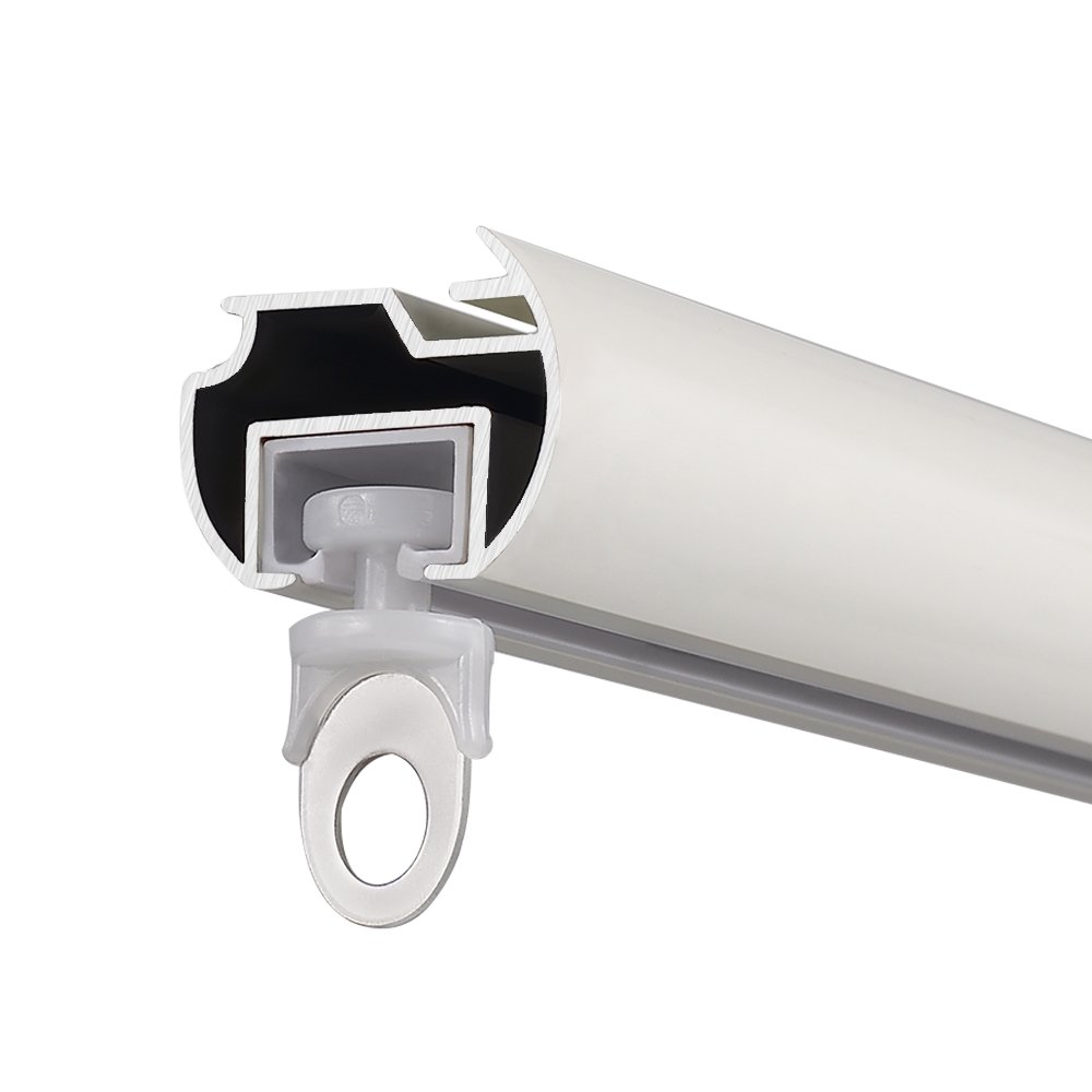 High Quality Heavy-Duty 5m Wall-Mounted Sliding Curtain Rail Round Metal Curtain Track Rail Curtain Poles & Accessories