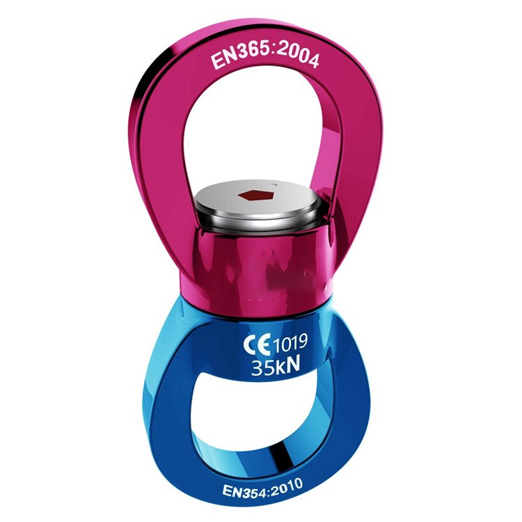 35KN Safety Rotating Equipment Suspension Accessories Swing Swivel for Aerial Dance Hammock