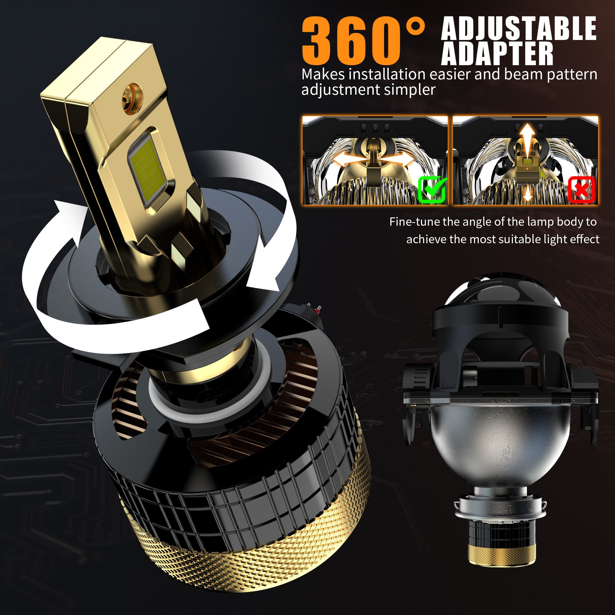 Factory Wholesale H4 Led Headlights Bulb 9006 Bus Headlamp Led Lighting for Vehicle Cars Auto Parts Head Light 12v