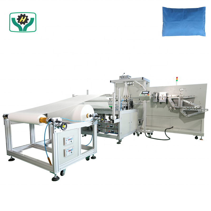 Fully Automatic Disposable Aviation Headrest Non Woven Pillow Cover Making Machine