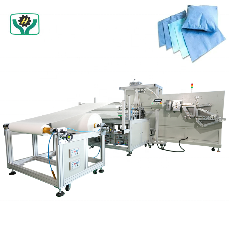 Fully Automatic Disposable Aviation Headrest Non Woven Pillow Cover Making Machine