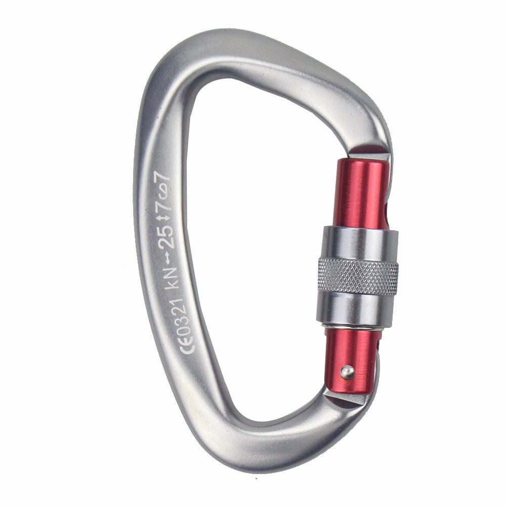 Wholesale Outdoor Climbing 25KN Aviation Aluminum Alloy Carabiner Clip Safety Lock for Climbing