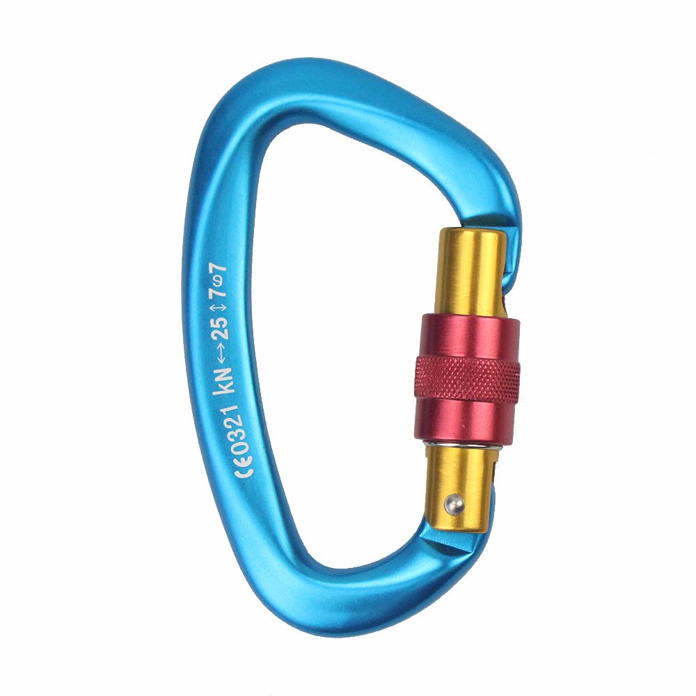 Wholesale Outdoor Climbing 25KN Aviation Aluminum Alloy Carabiner Clip Safety Lock for Climbing