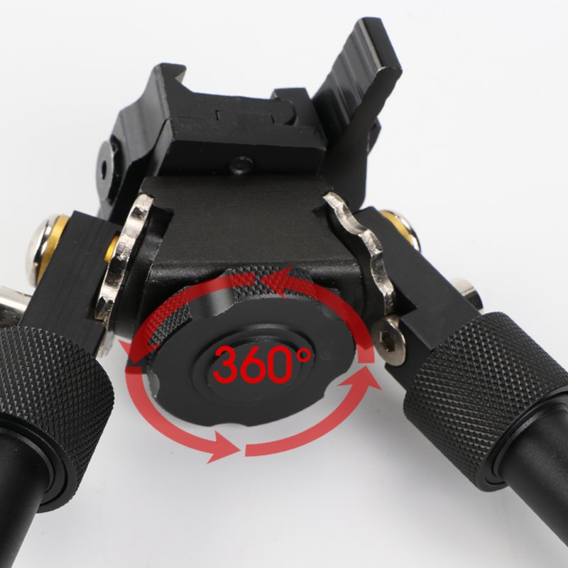 Customized Aviation Aluminum Alloy Bipod Quick Disassembly and Convenient Lightweight Compact Outdoors Tripod