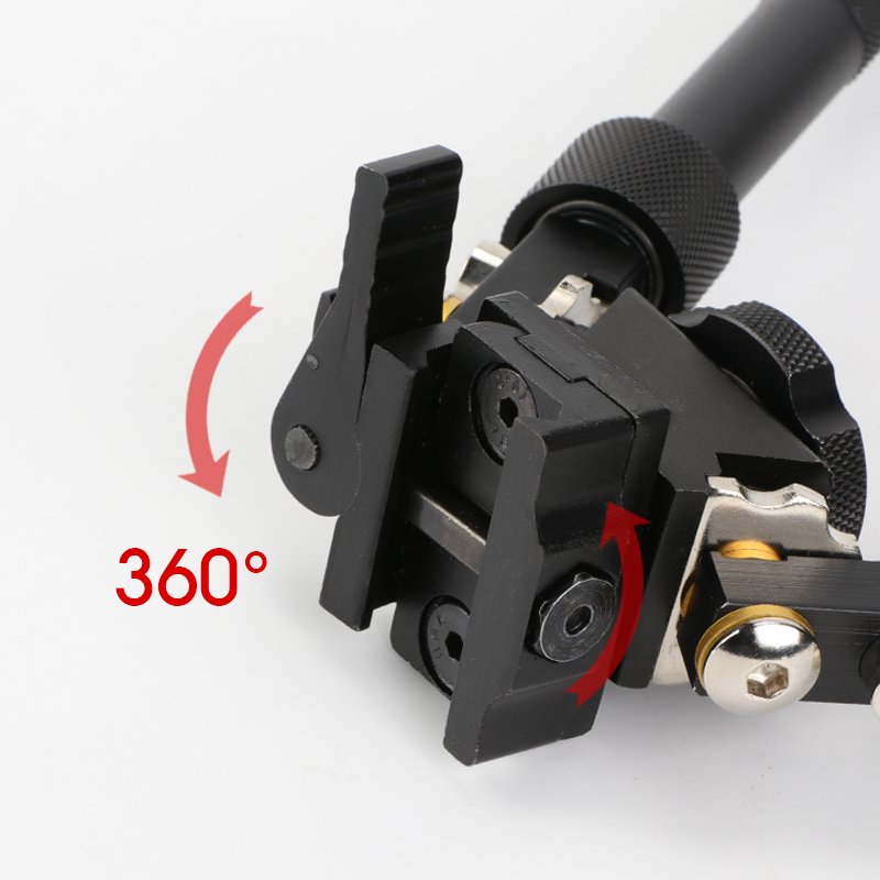 Customized Aviation Aluminum Alloy Bipod Quick Disassembly and Convenient Lightweight Compact Outdoors Tripod