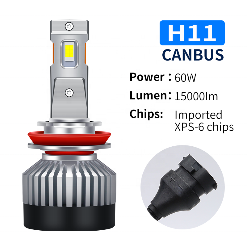 Super Power 120W 30000LM K11 Luces Led Car Bulbs H1 H4 H7 H11 9005 9006 Canbus 12V LED Auto Headlight Bulbs