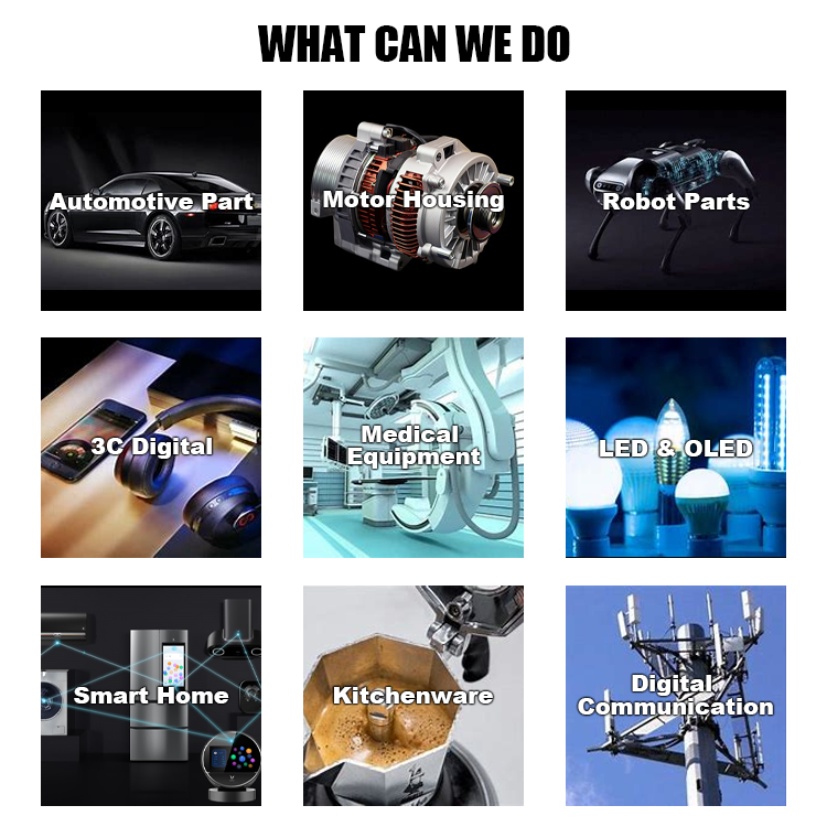 Professional Factory Manufacturer ADC12 A380 Aluminum Die Casting Products Custom Aluminum Die Casting Part Service