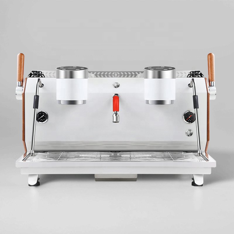 Commercial Espresso Machine 12L Electric Coffee Maker Semi-Auto Double Group Coffee Machine