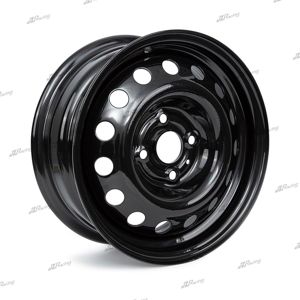 JZ 14 Inch Set of 4 New 14"x5.5" for 2006-2017 Hyundai Accent Black Steel Wheel-Direct Fit OEM Design Replacement Rim