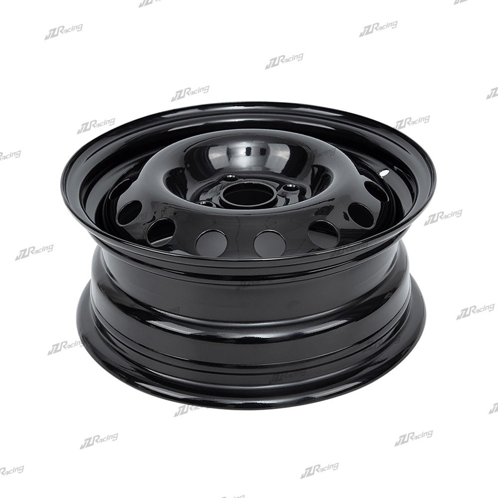 JZ 14 Inch Set of 4 New 14"x5.5" for 2006-2017 Hyundai Accent Black Steel Wheel-Direct Fit OEM Design Replacement Rim