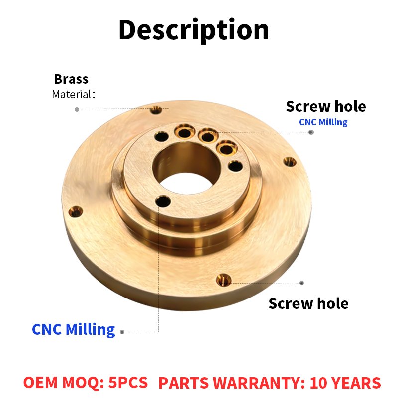 Unrivaled Quality Customized Copper Brass Bronze Machining Turning Cnc Part with Milling Processing Service