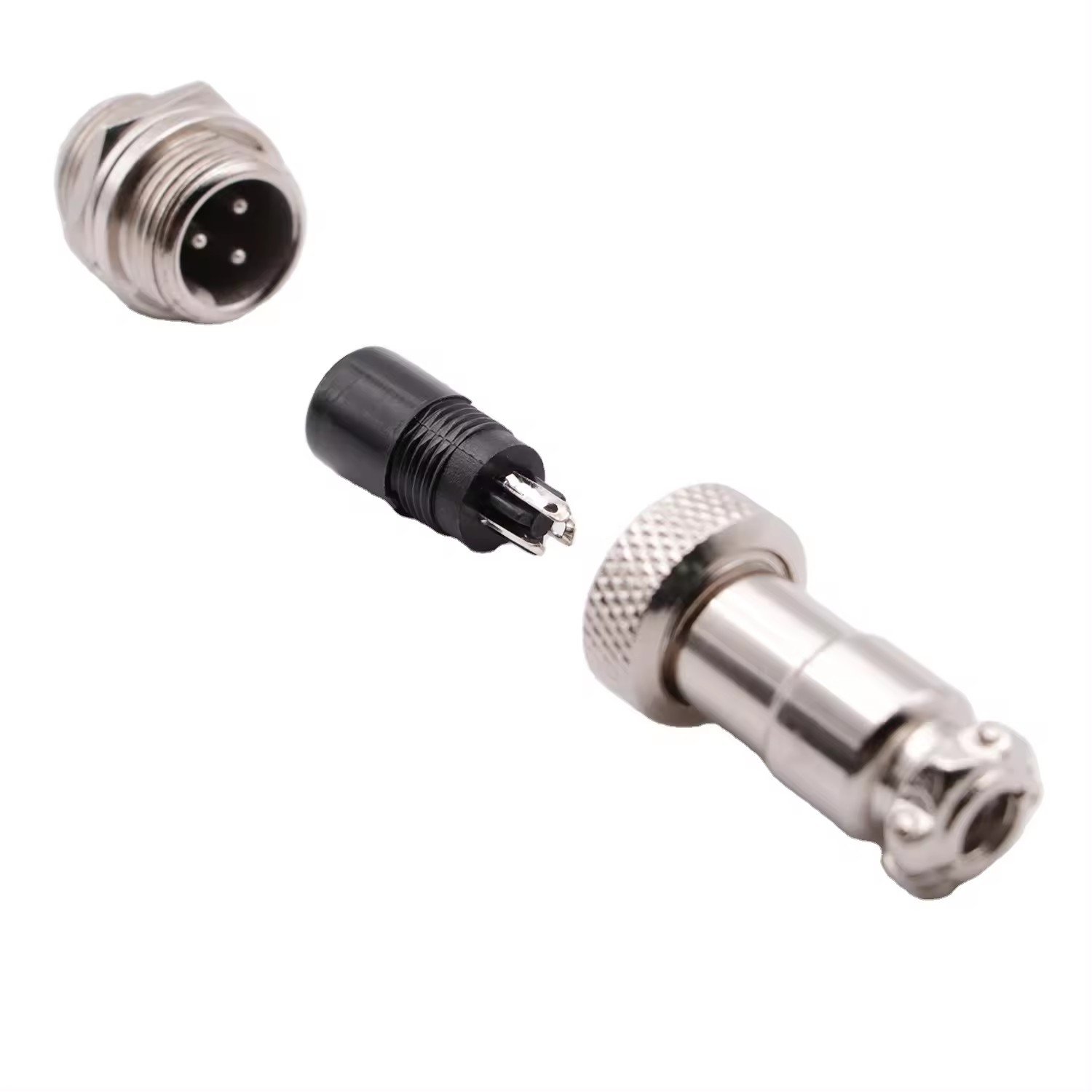 Metal Aviation Plug GX12 Waterproof Electrical Gx12 4pin Cable Mount Male Female Aviation Connector