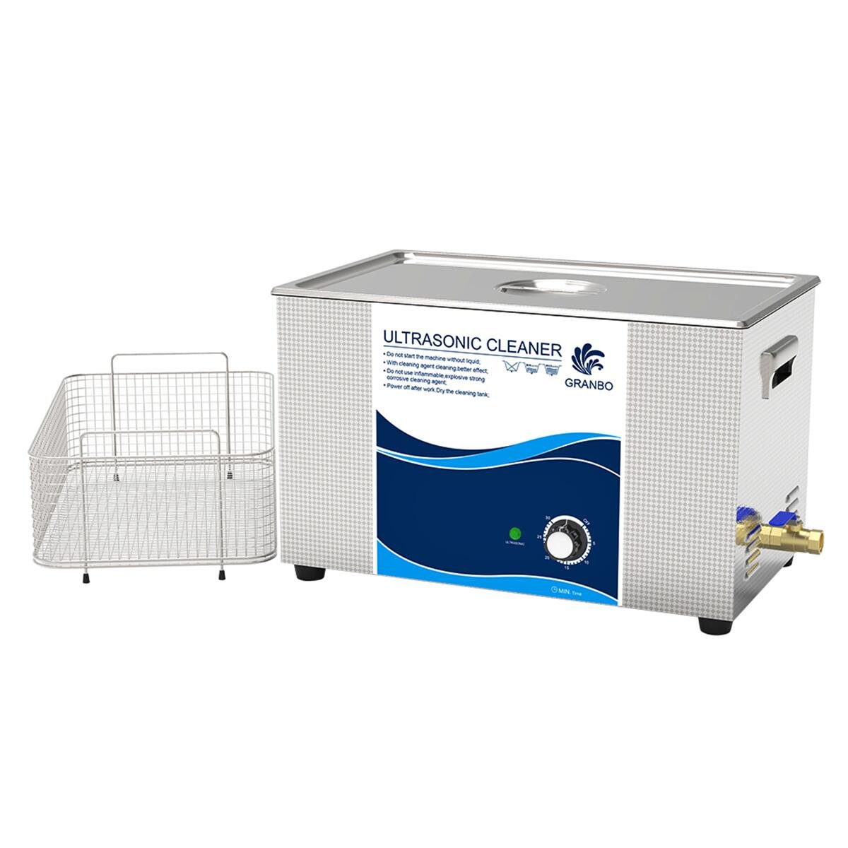 GRANBOSONIC 30L 600W 40khz Ultrasonic Cleaner Large Size Industrial Machine Lab Aviation Electronics Optical
