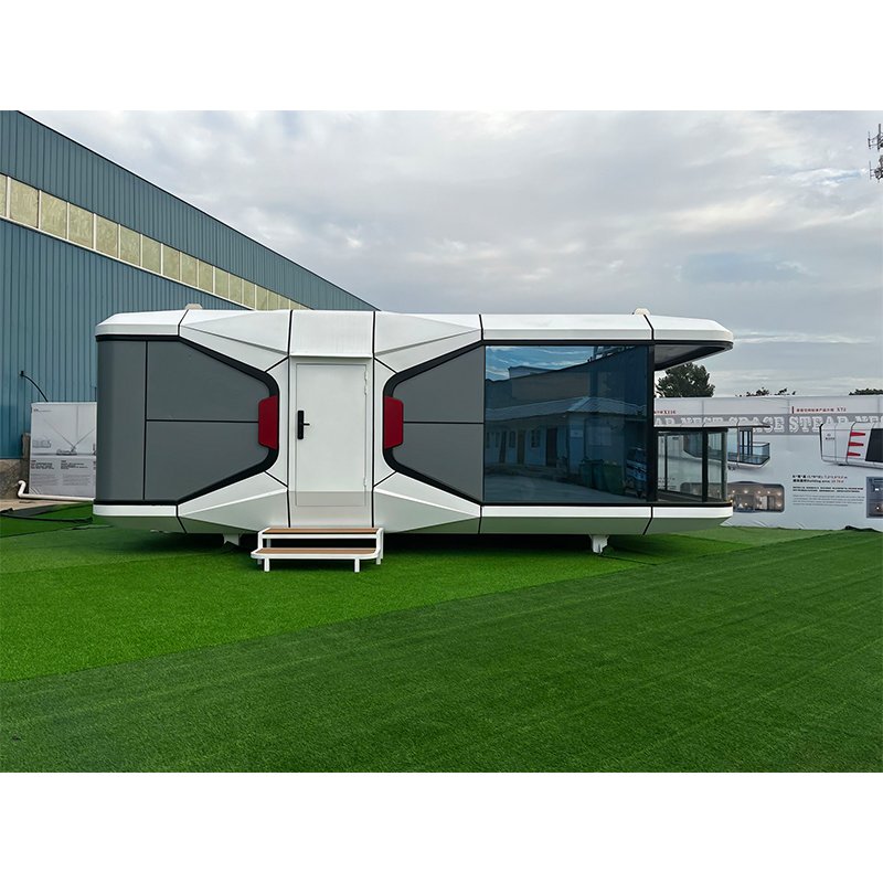 40ft Space Capsule Container House Kitchen Skylight Reasonable Price Steel Material Villa for Hotels Apartments Bathroom