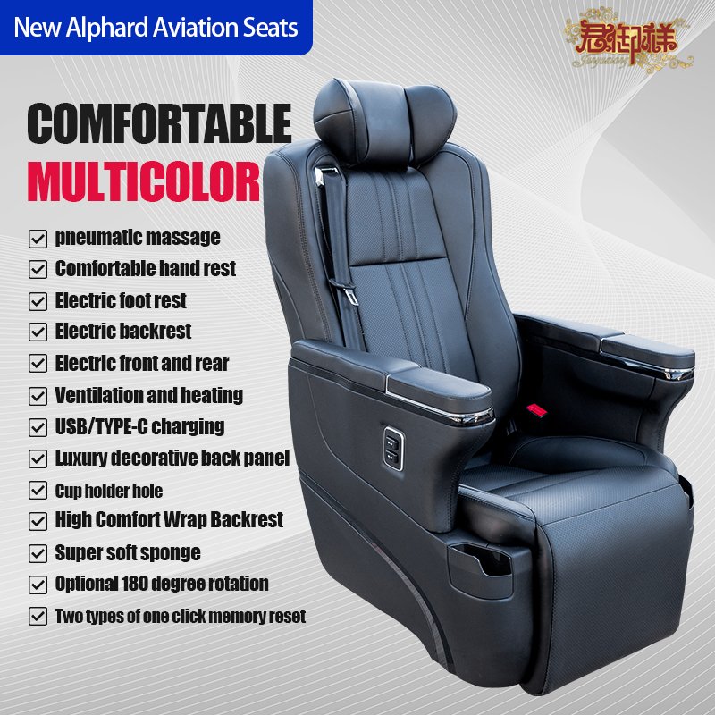 Aviation Seat Car Seat Toyota ALPHARD VELLFIRE Hiace Noah Voxy Sienna PREVIA Proace Granvia Leather Sports Customize Car Seat