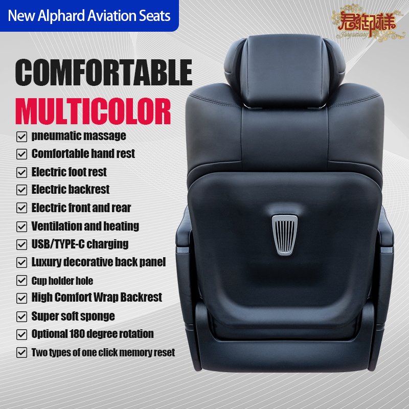 Aviation Seat Car Seat Toyota ALPHARD VELLFIRE Hiace Noah Voxy Sienna PREVIA Proace Granvia Leather Sports Customize Car Seat