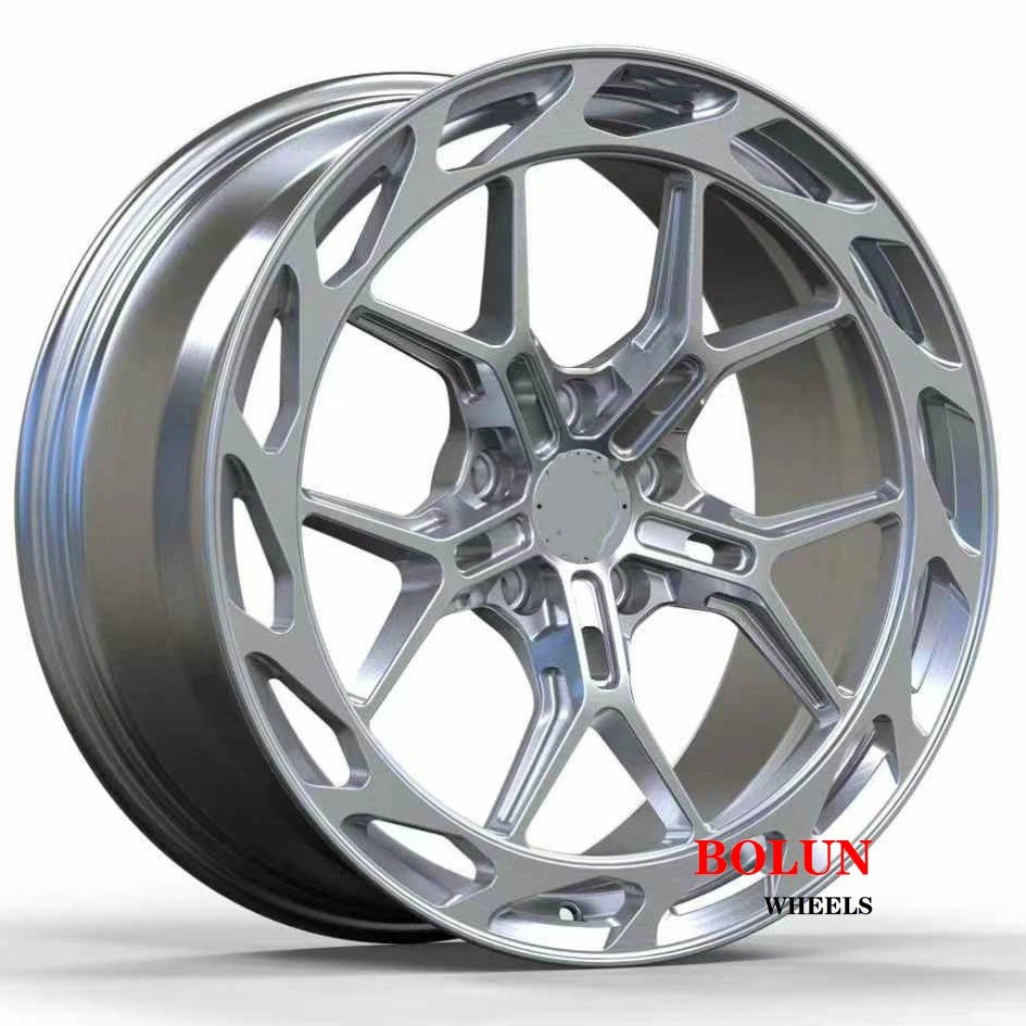 Custom Aluminum Silver Finish Passenger Car Rims 5x120 5x114.3 5x112 4x4 Suv Forged Rim Wheels Hubs for Aveo audi A6 Kia bmw