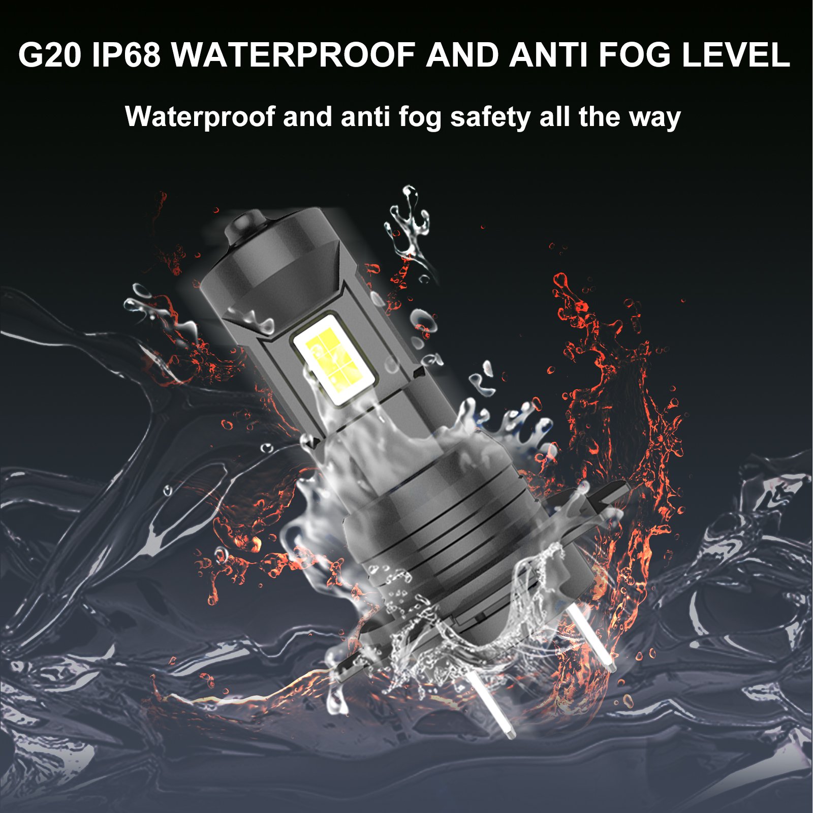 2024 24W 12V H1 H4 H7 H8 LED Auto Lamp All in One Retrofit Xenon hid LED Headlight Fog Lights Car Led Bulb