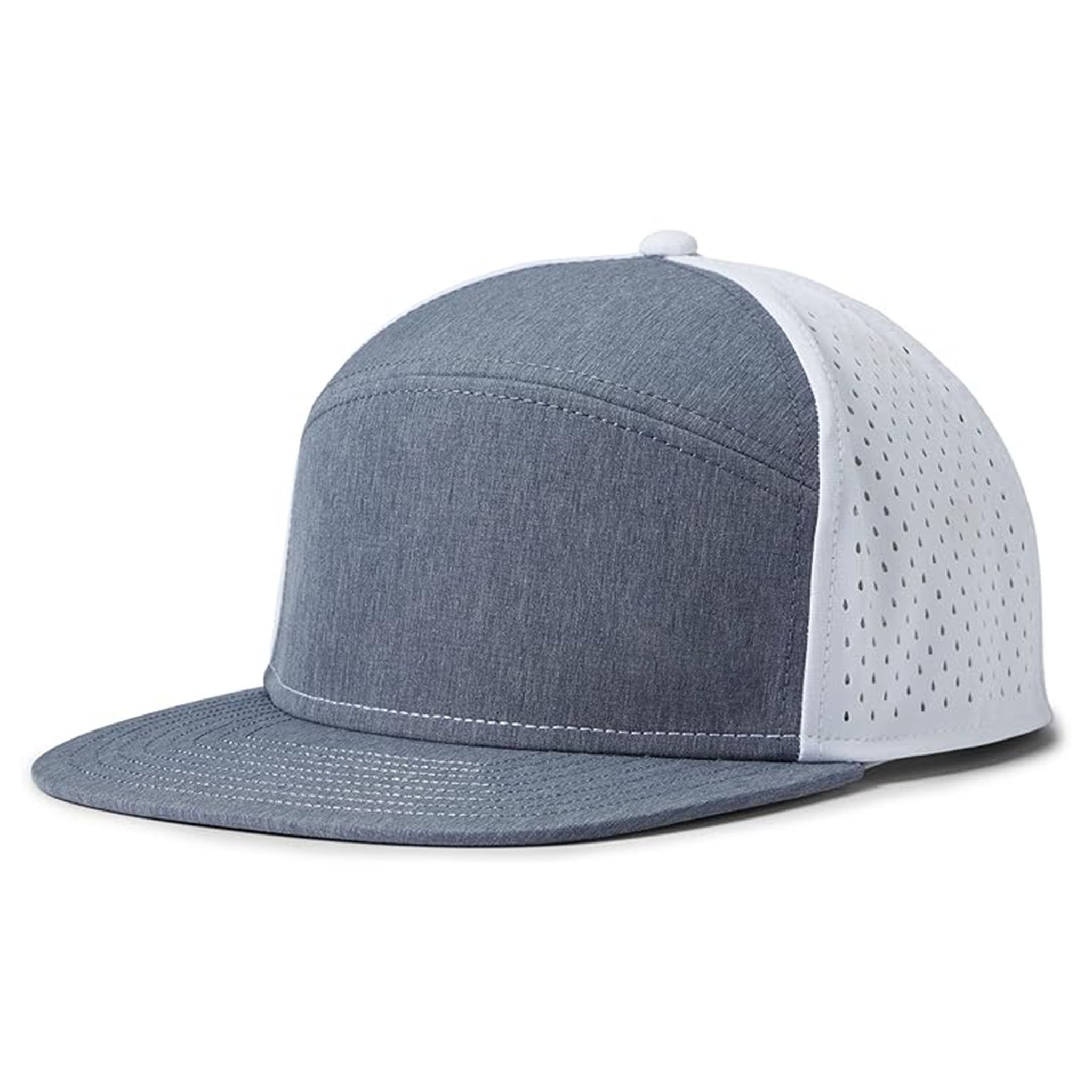 Custom Pattern Waterproof Quick Dry Olive Flat Brim Hydro Performance Laser Hole Perforated Brand Golf Snapback Gorra Caps Hats