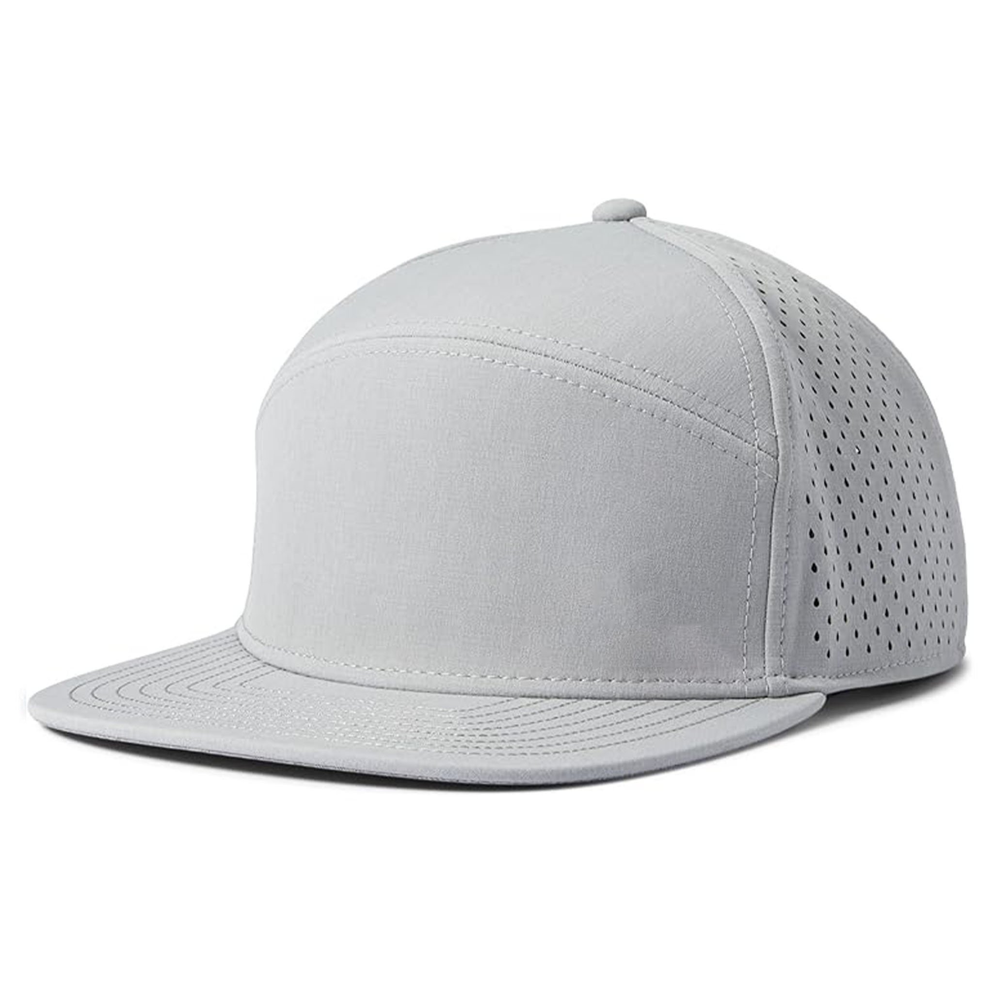 Custom Pattern Waterproof Quick Dry Olive Flat Brim Hydro Performance Laser Hole Perforated Brand Golf Snapback Gorra Caps Hats