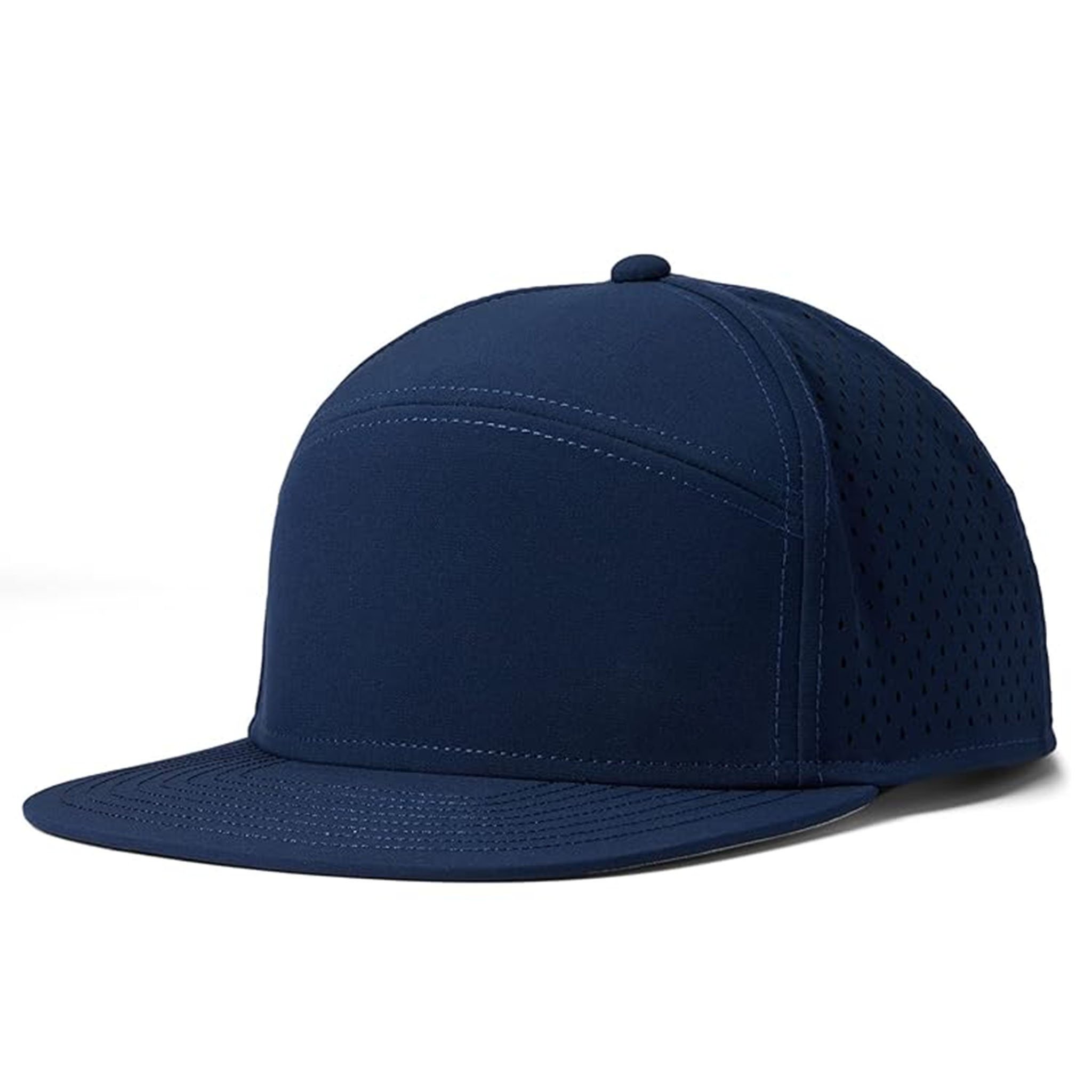 Custom Pattern Waterproof Quick Dry Olive Flat Brim Hydro Performance Laser Hole Perforated Brand Golf Snapback Gorra Caps Hats