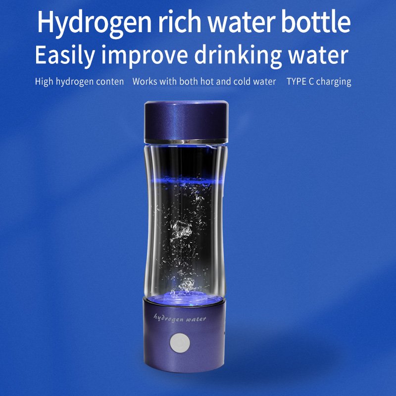 Hydrogen Water Machine Manufacturer Hydrogen Water Generator Electrolysis Nano Hydrogen Rich Water Cup Battery Stand Plastic 5.0