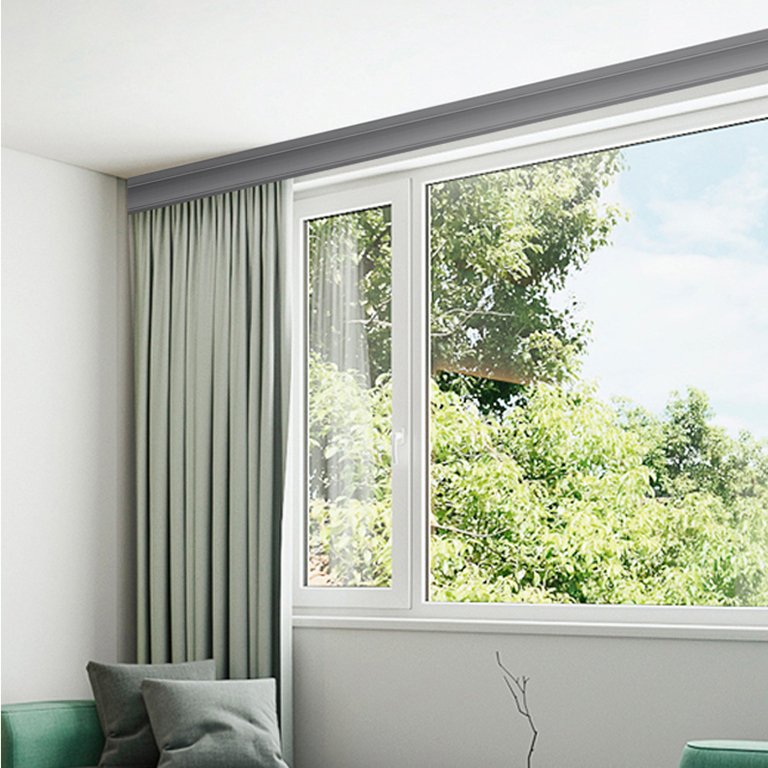 Good Quality Ceiling Wall Mounted Curtain Rail Aluminum Curtain Dustproof Pelmet Box for Home
