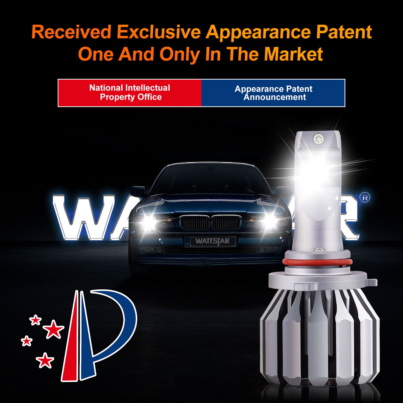 Wattstar Oem Built in Fan Cooling Universal Led Headlights 32w Auto Lighting System Mini Rohs Csp 9005 Car Led Headlight USA GUA