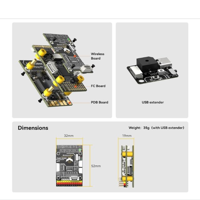 Speedybee F405 Wing Flight Controller For RC FPV Plane Airplane VTOL Fixed-wing Tiltrotor Drone
