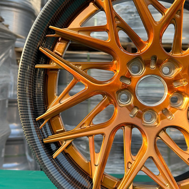 Custom 5x114.3 5x130 Alloy Chrome Concave Deep Lip 2 Piece Carbon Fiber Rims 16-26 Inch Luxury Forged Car Wheel
