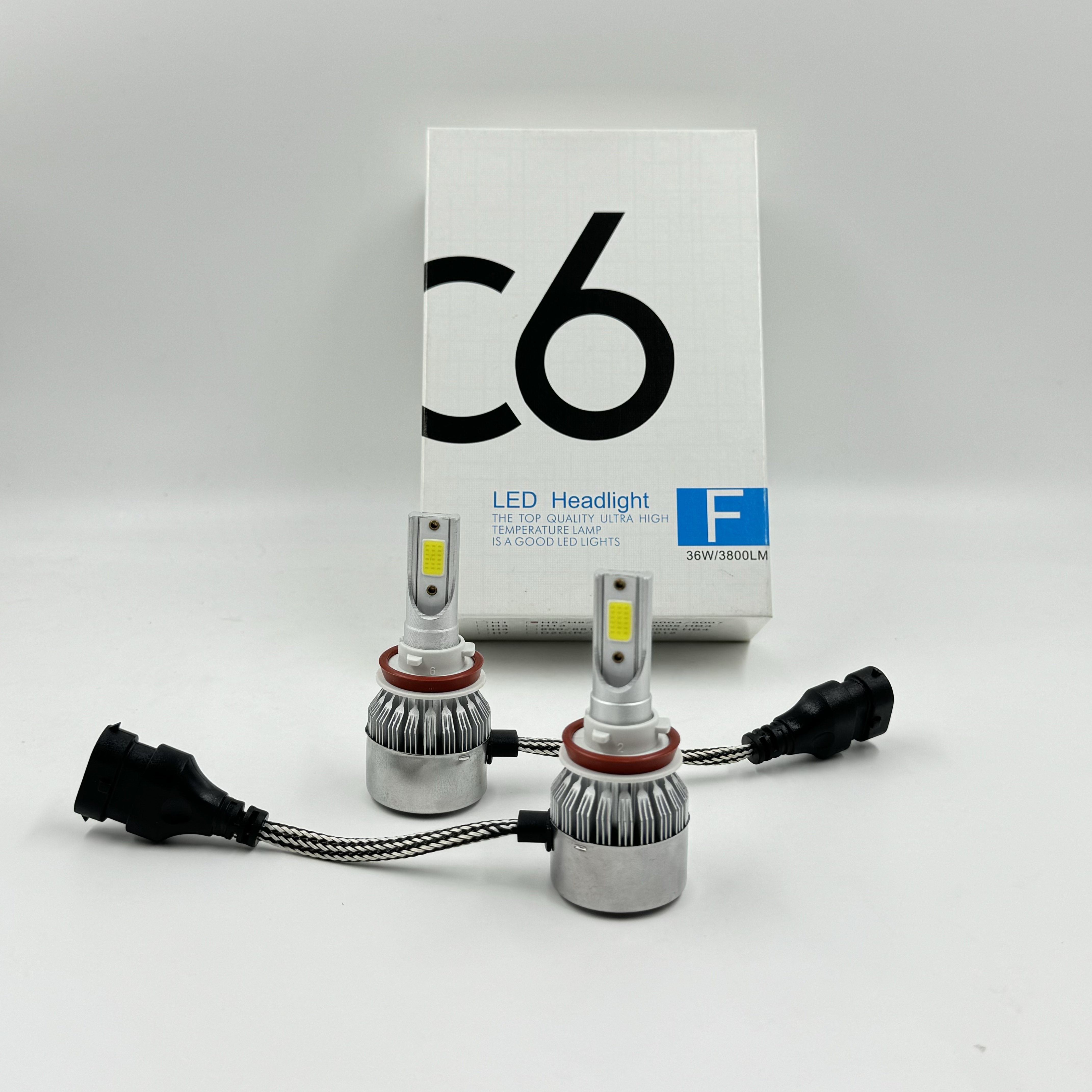 C6 Auto Lighting System Waterproof 55W 6000K H1 H3 H4 H7 H11 Car Accessories 7200LM 9004 9007 No Error Led Headlight Bulb