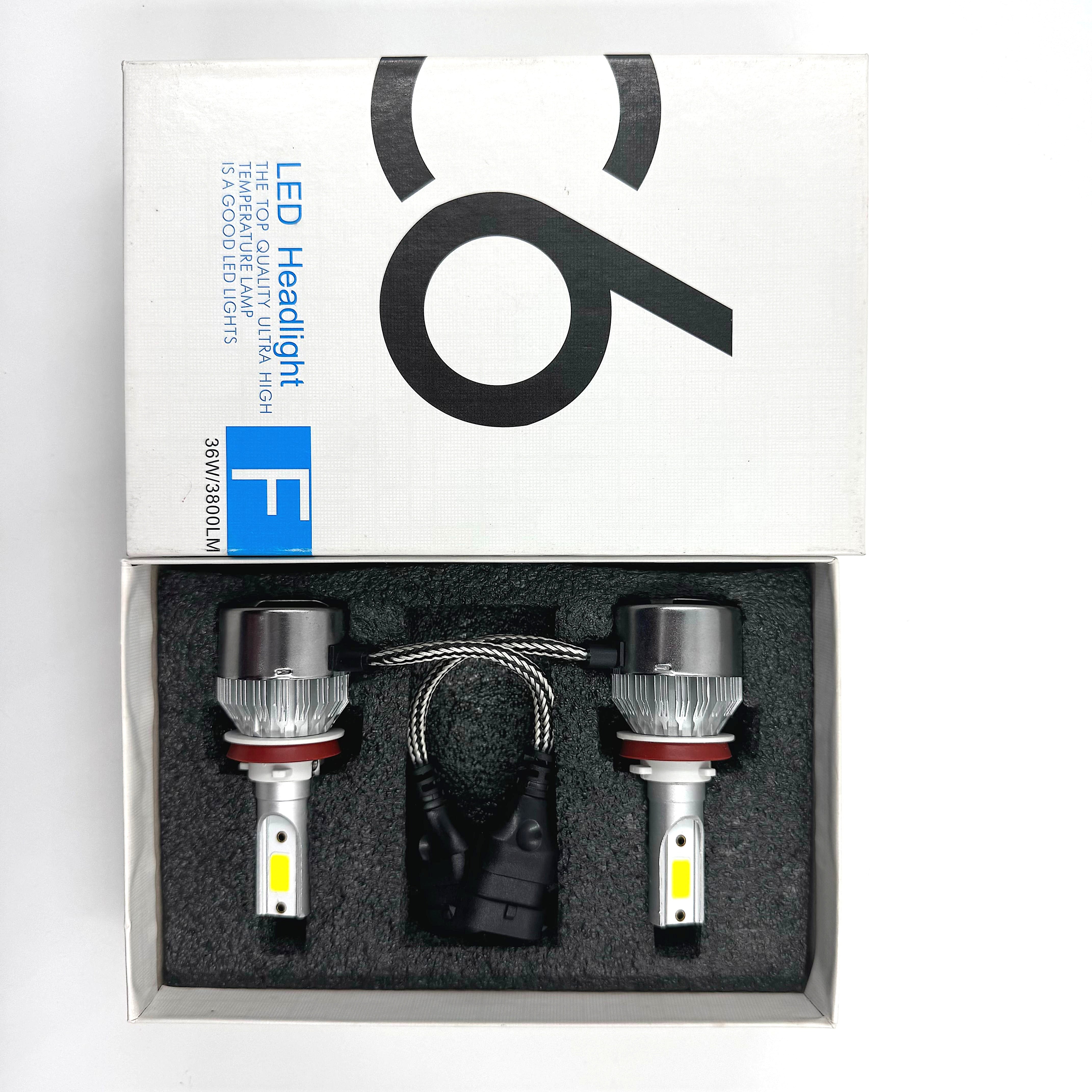 C6 Auto Lighting System Waterproof 55W 6000K H1 H3 H4 H7 H11 Car Accessories 7200LM 9004 9007 No Error Led Headlight Bulb