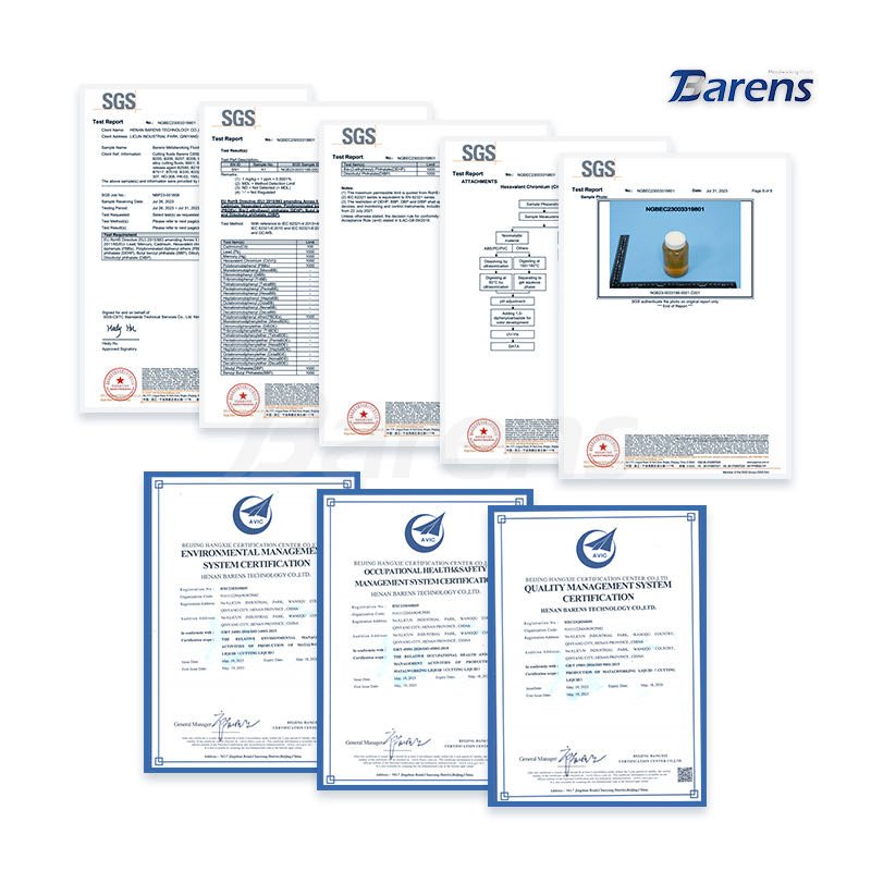 Barens Cutting Fluid 655--Microemulsion Cutting Fluid for Aluminum Machining