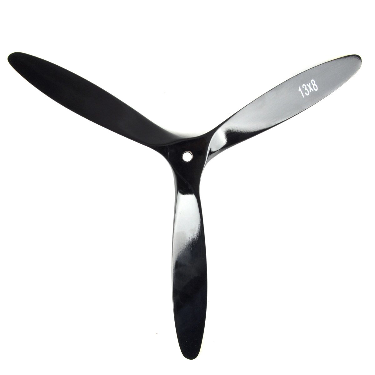 ZYHOBBY 12-18 Inch 3 Blade Electric Power Tractor Propeller for RC Fixed Wing Plane Airplane Beech Wood Props Black+Yellow