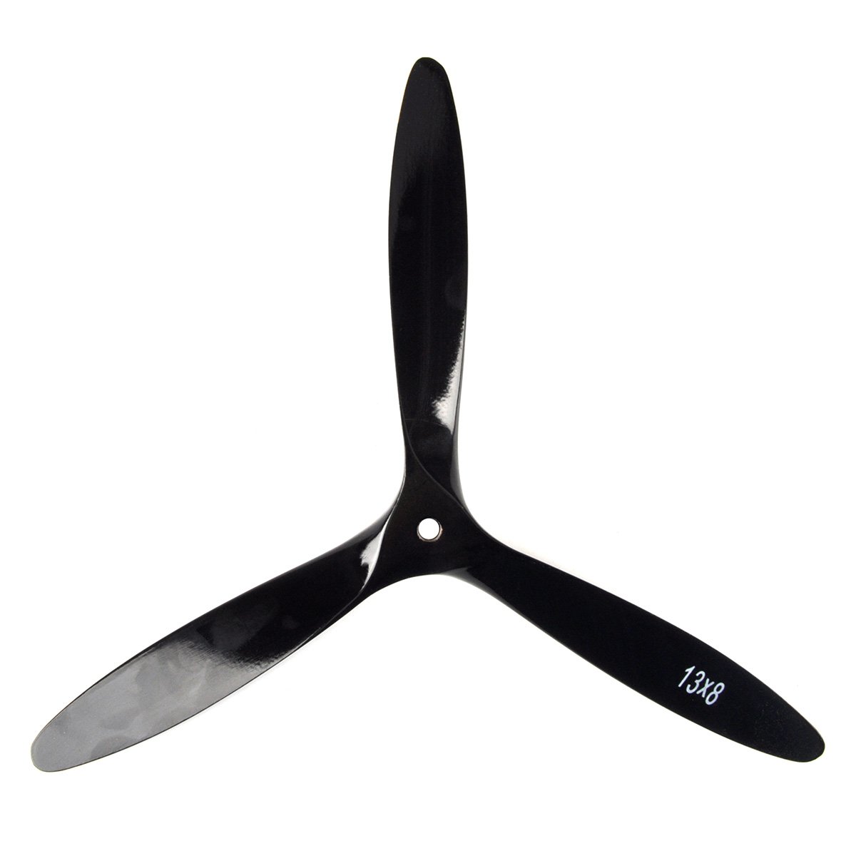 ZYHOBBY 12-18 Inch 3 Blade Electric Power Tractor Propeller for RC Fixed Wing Plane Airplane Beech Wood Props Black+Yellow