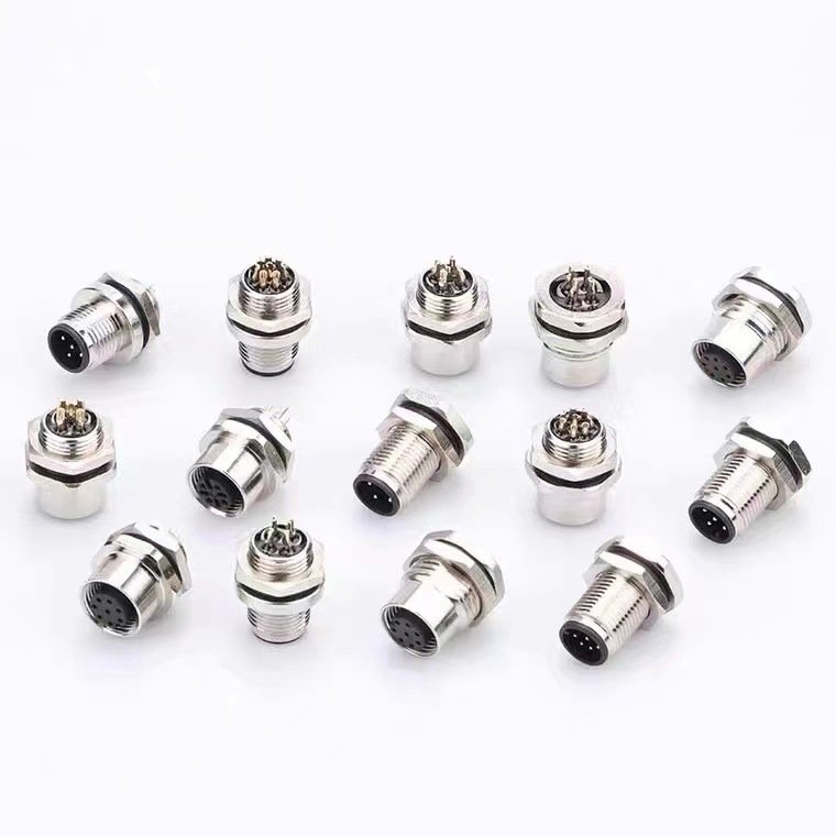 High-Performance M16 M20 M12 Aviation Connectors IP67 Waterproof Nickel Factory 3P 6P 7P 8P 10P 12P Connector Accessories