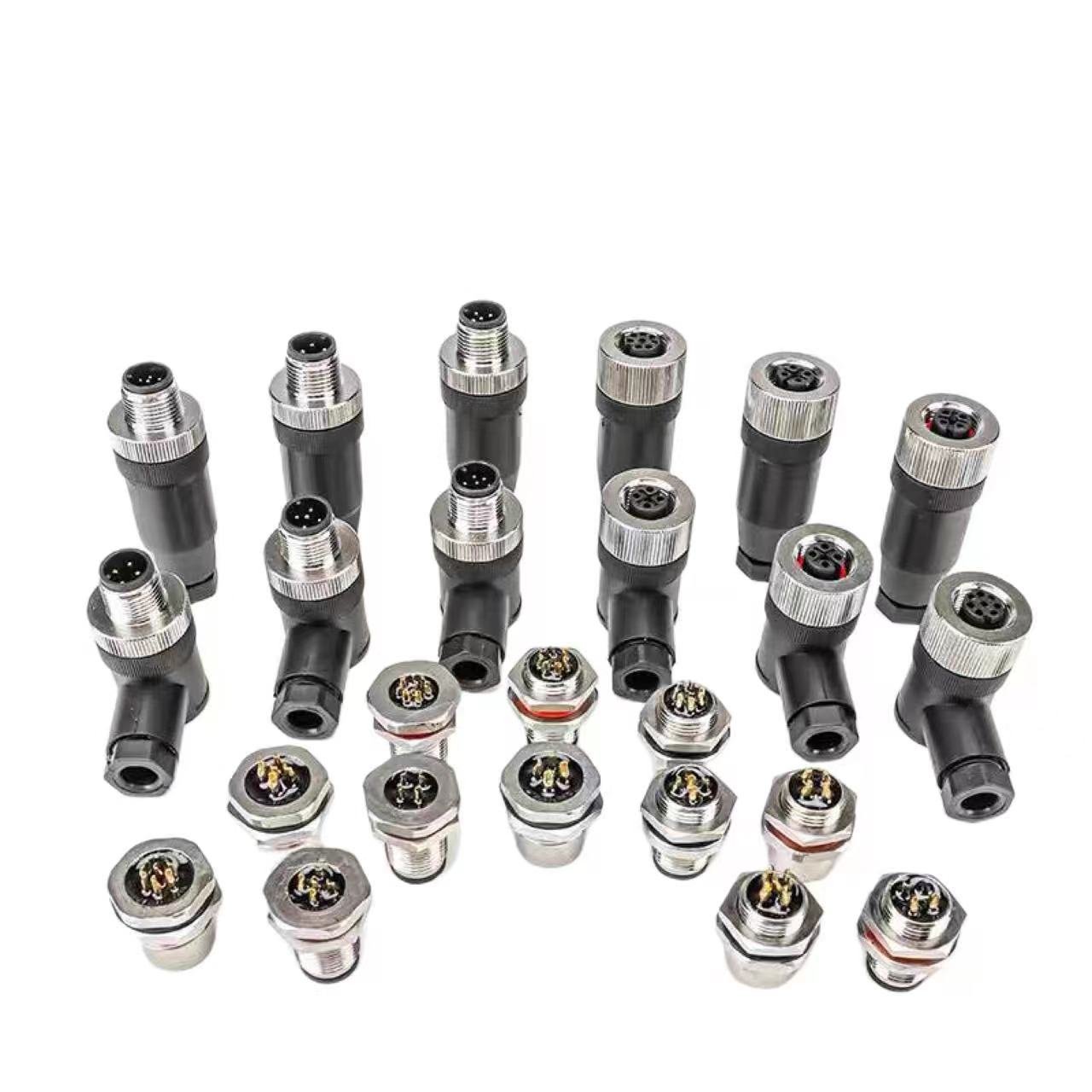 High-Performance M16 M20 M12 Aviation Connectors IP67 Waterproof Nickel Factory 3P 6P 7P 8P 10P 12P Connector Accessories