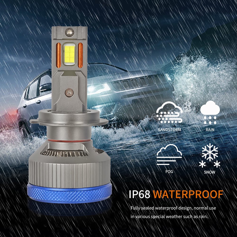 IP68 Full Waterproof Auto Lighting System 9005 9006 H7 H4 Led Headlight 9012 H13 H11 Kit Car Lights H7 H4 Led Headlight for Car