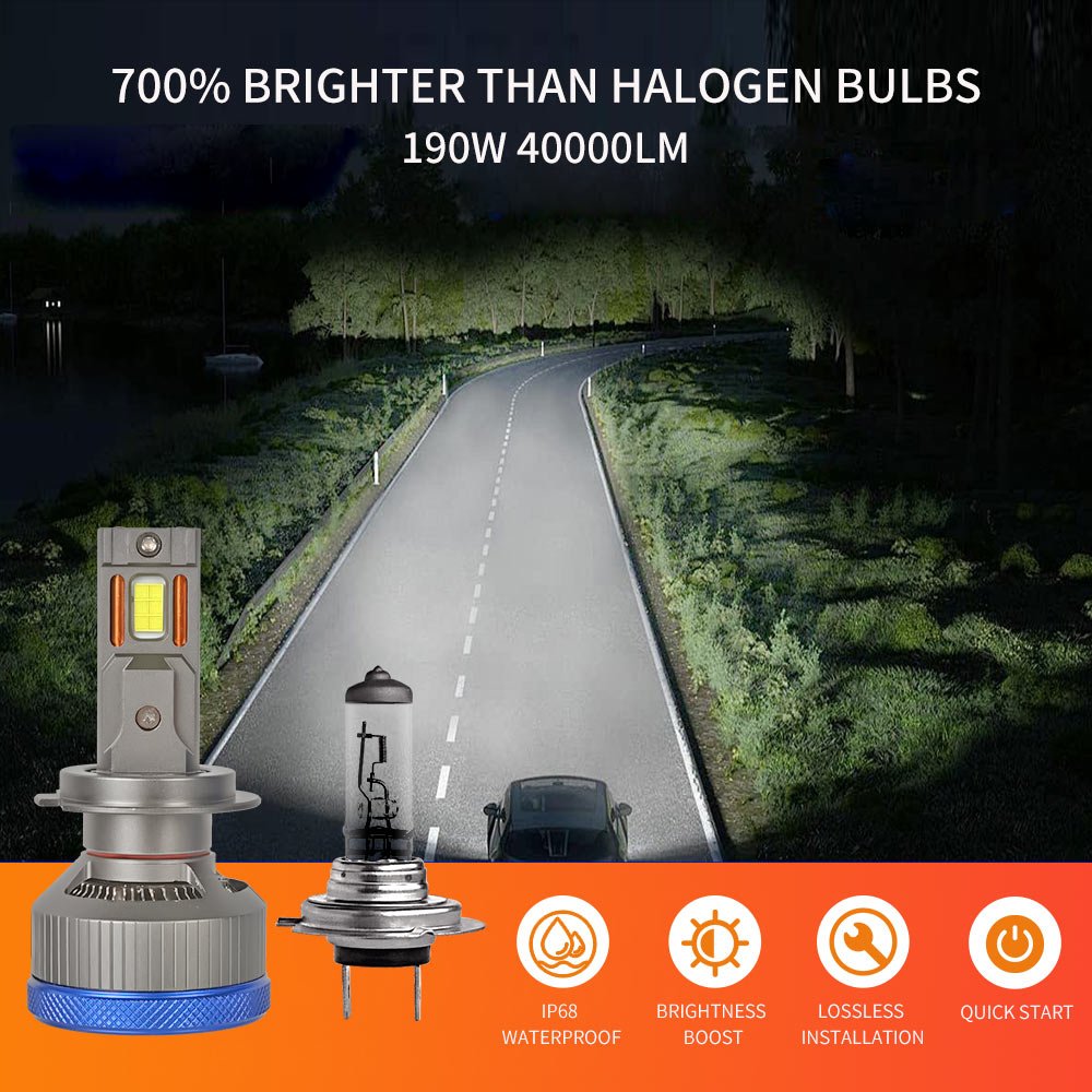 IP68 Full Waterproof Auto Lighting System 9005 9006 H7 H4 Led Headlight 9012 H13 H11 Kit Car Lights H7 H4 Led Headlight for Car
